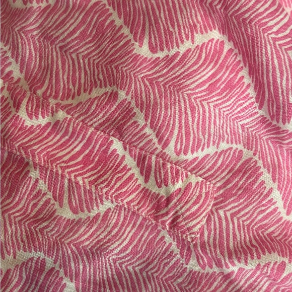 Charter club linen luxury summer short sleeve short blouse T-shirt size medium - Picture 7 of 13